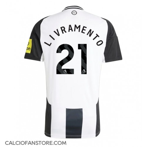 Maglia Calcio Newcastle United Tino Livramento #21 Prima Divisa 2024-25 Manica Corta